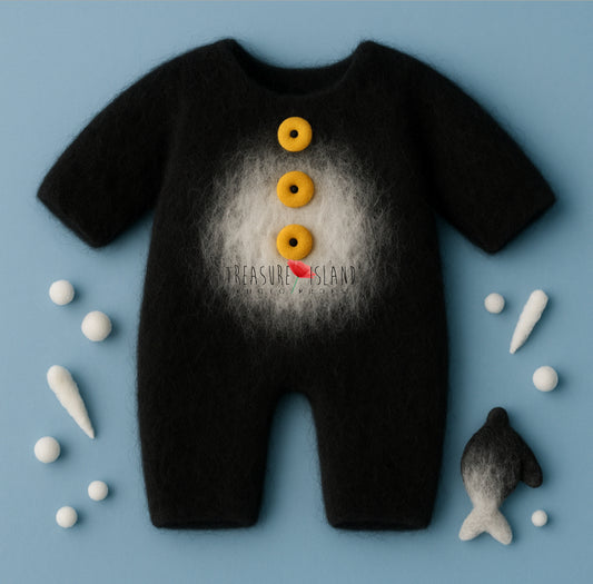 Penguin Set – Model 2 - Romper and toys - Ice land Collection