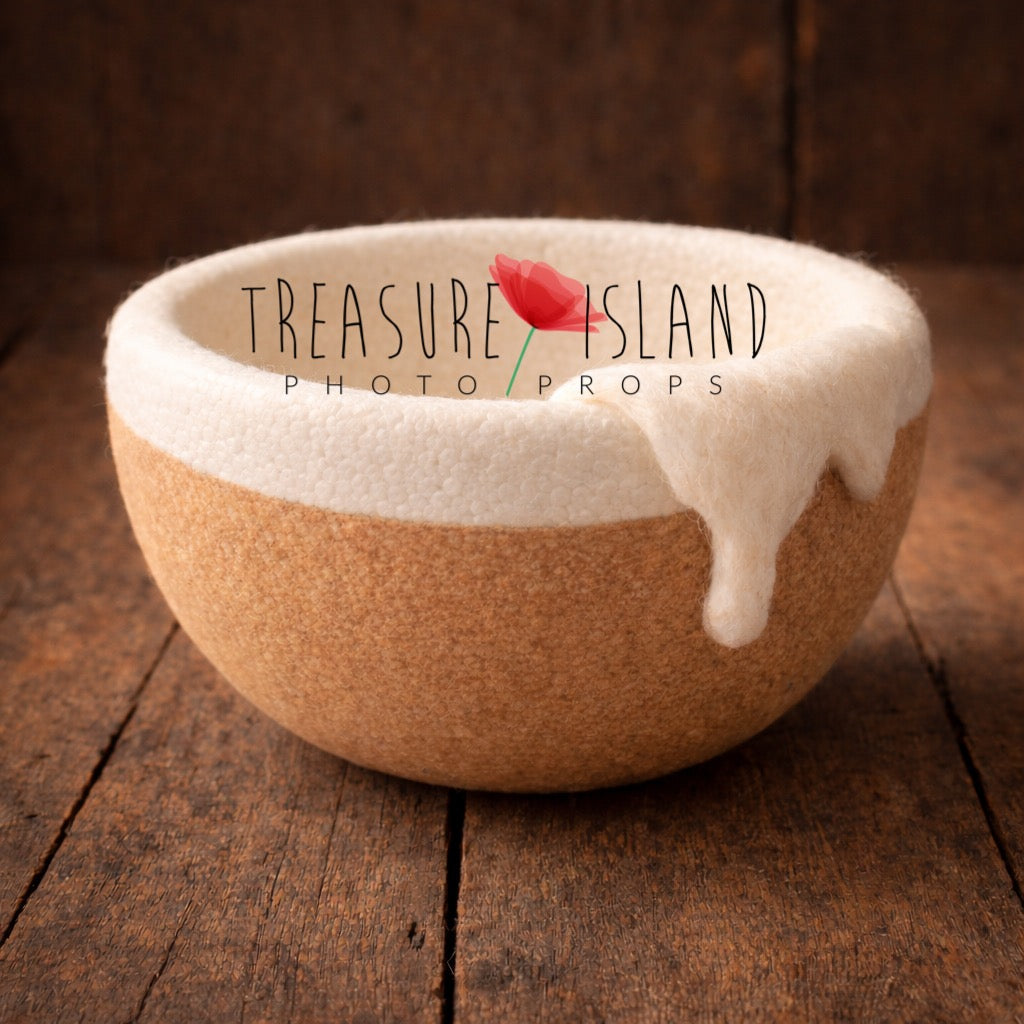 Cappuccino Dream Bowl – Giant Coffee Cup Newborn & Sitter Prop