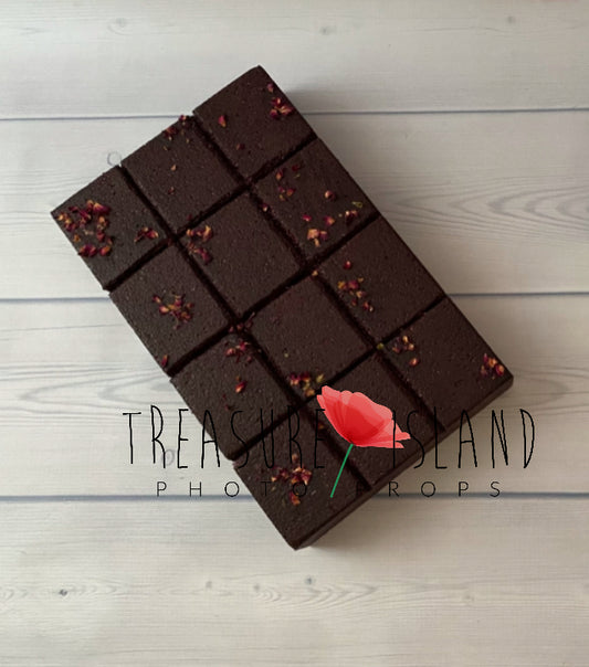 GIANT Fake chocolate 🍫dark with rose petals🍫white with rose petals🍫dark🍫white🍫milk🍫dark-milk mix🍫