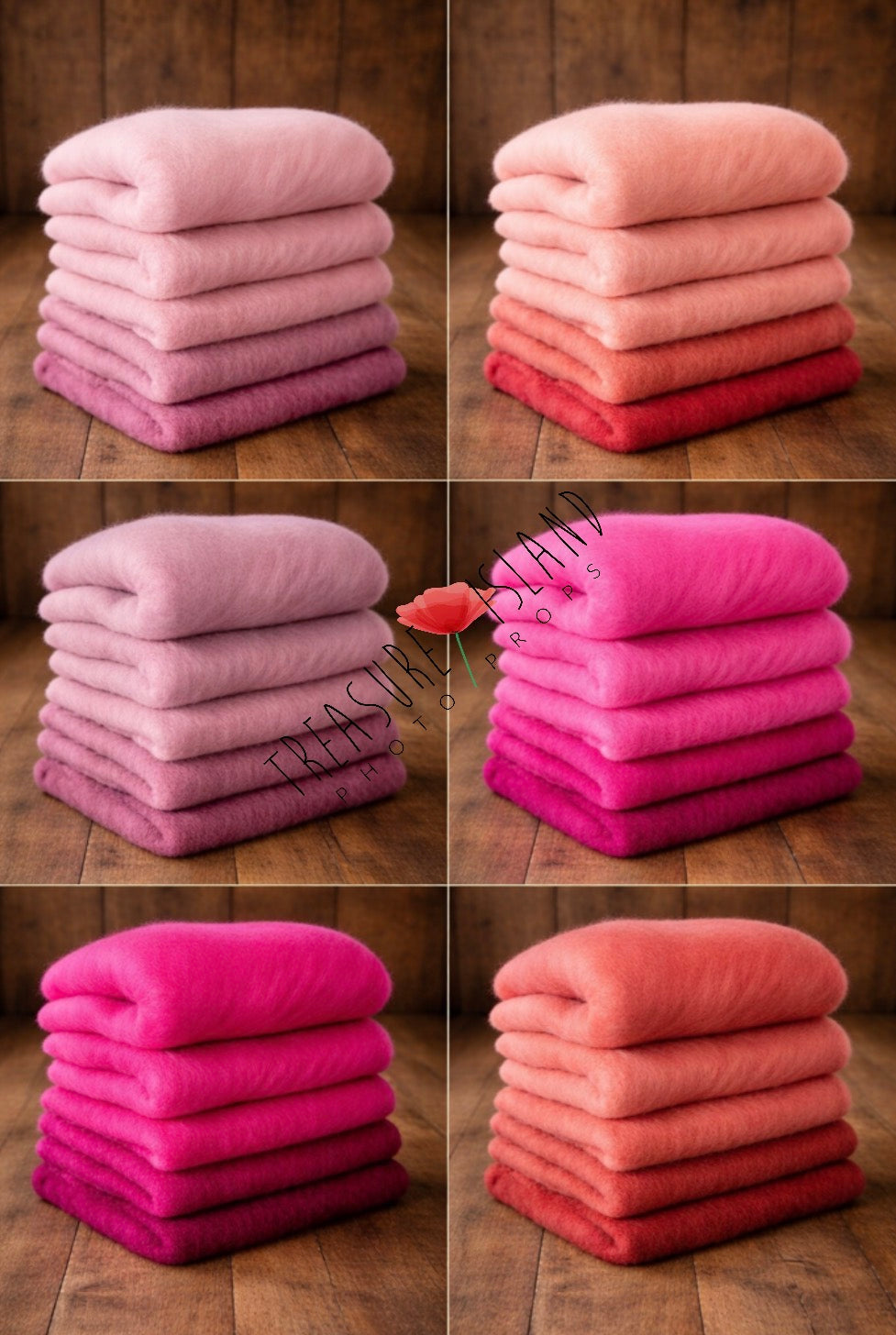 Classic Blankets – Handmade Felted Baby Blankets - Photo Props - 69 colours