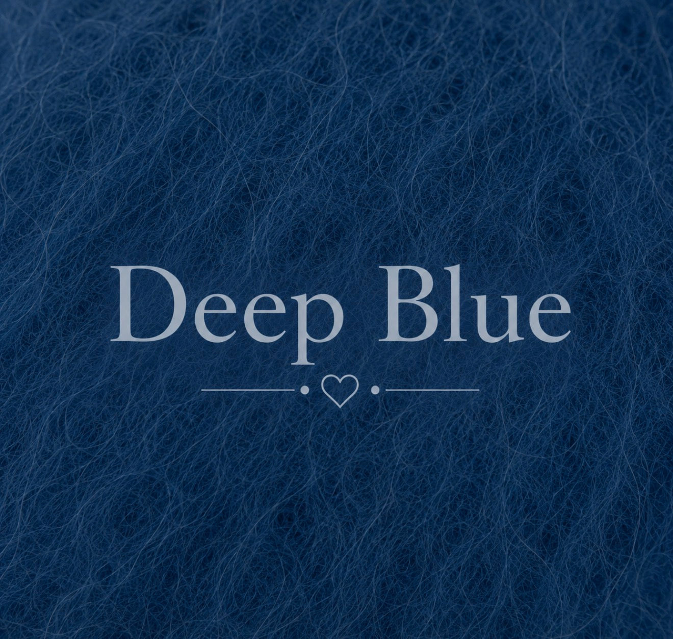 Deep Blue fluffy yarn color sample for knitted newborn and sitter photography body