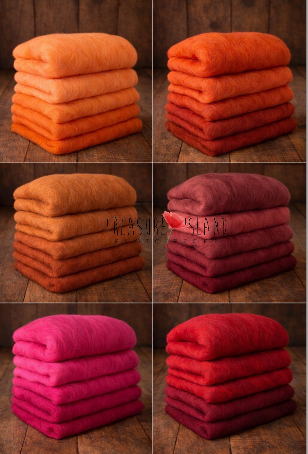 Classic Blankets – Handmade Felted Baby Blankets - Photo Props - 69 colours