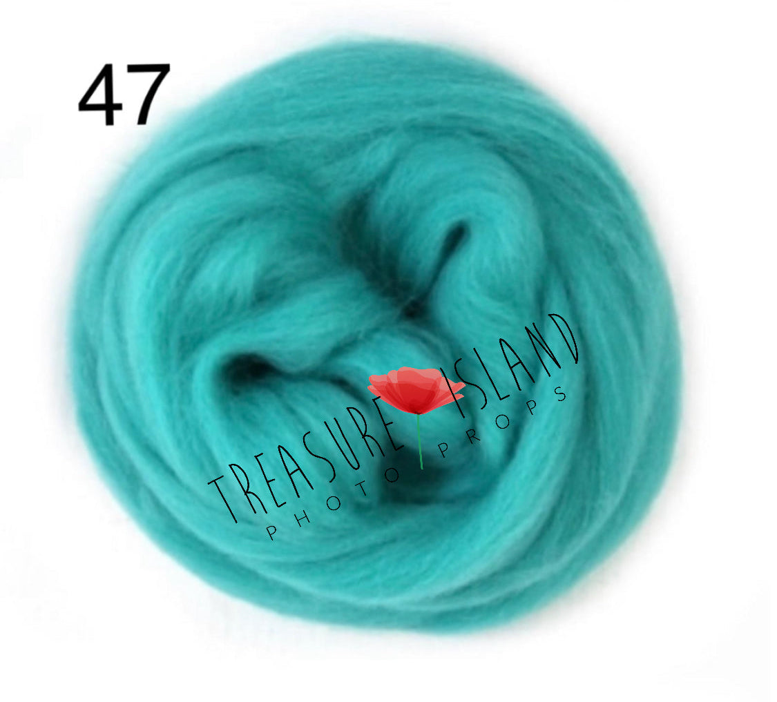 WOOLEN POSSING NEST - ROVING PLAITED NEST _ 78 colours to choose from