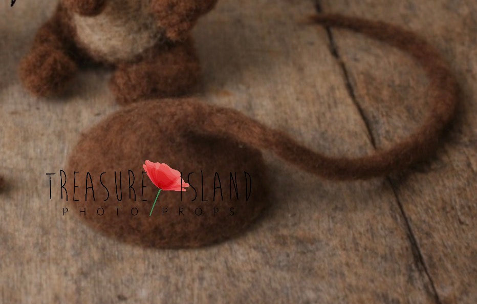 Little Monkey Dream Set – Hand-Felted Newborn Photography Prop