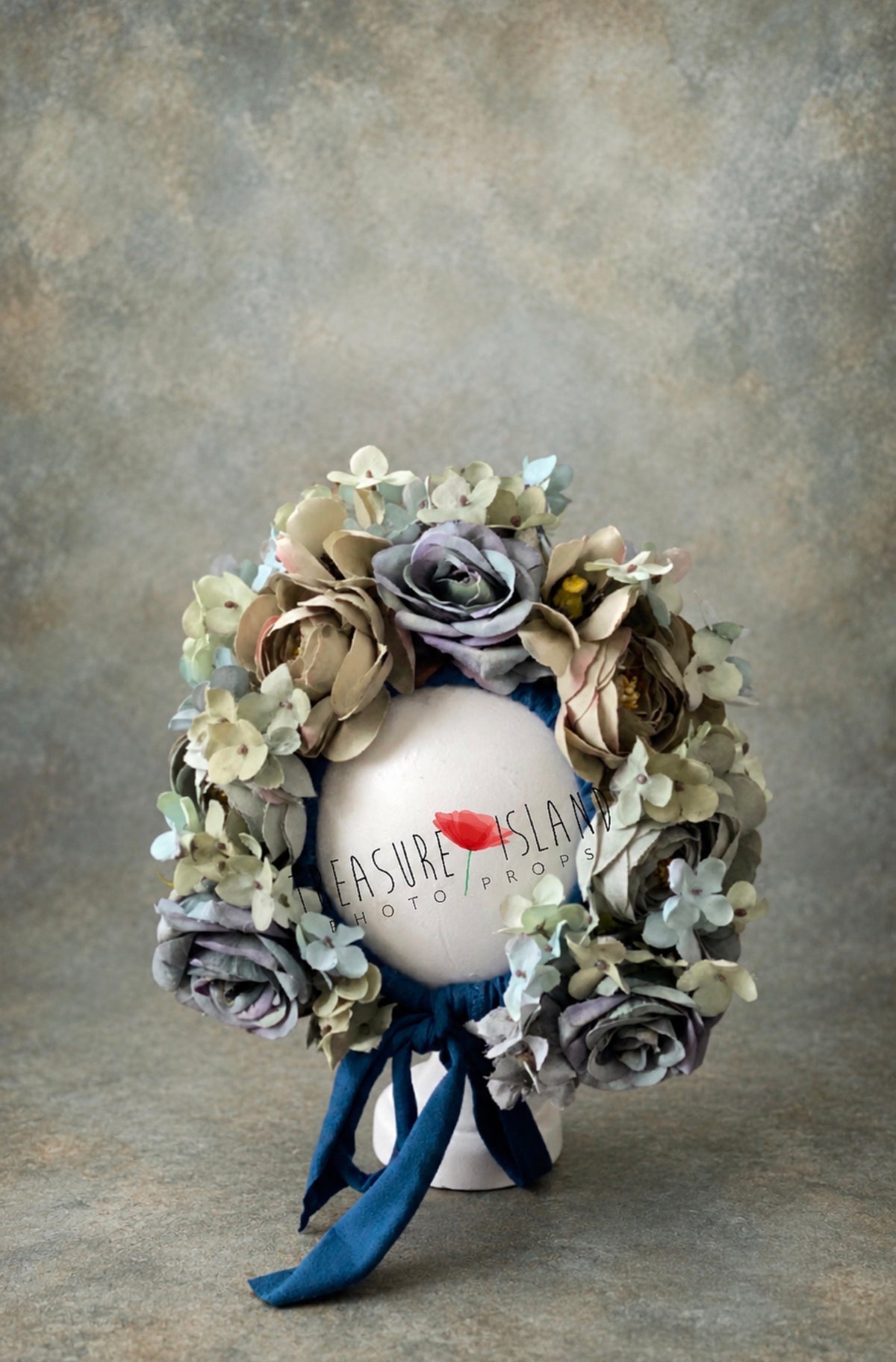 Limitierte Auflage FLOWER BONNET FLORAL BONNET Farbe Petrol