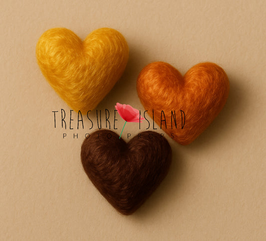Felted  Glitter Hearts Collection – LUXE Shine Edition
