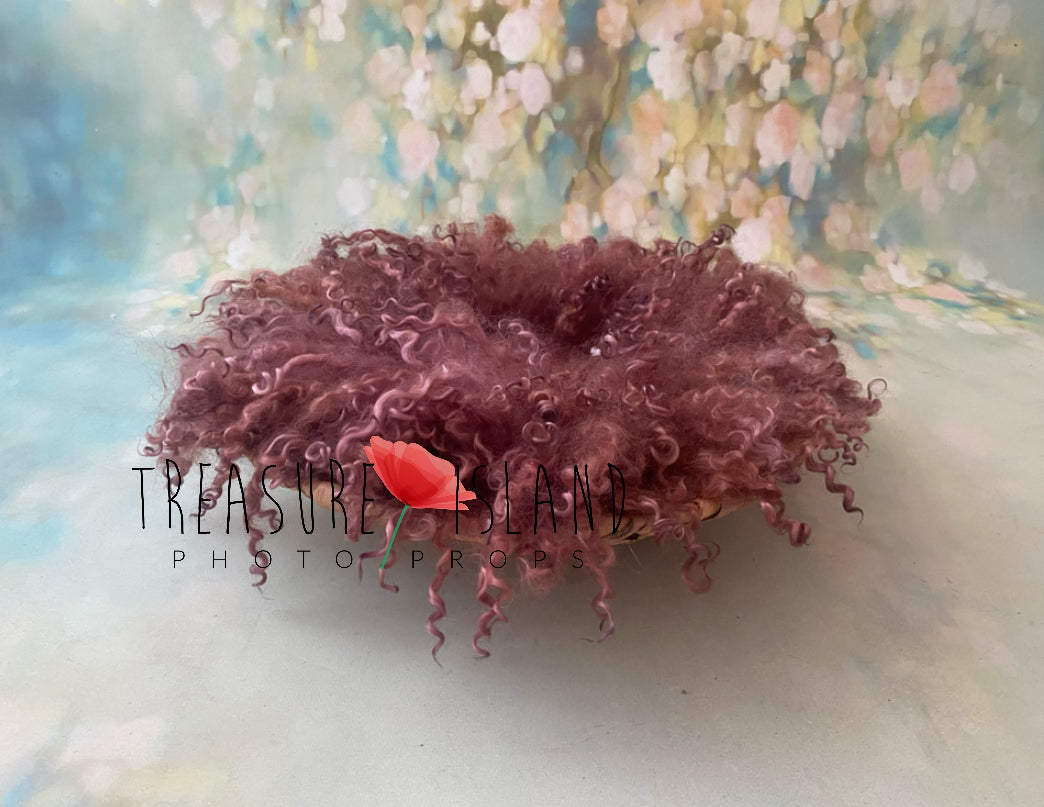 CURLY blanket mahogany  colour  ✨6 sizes✨