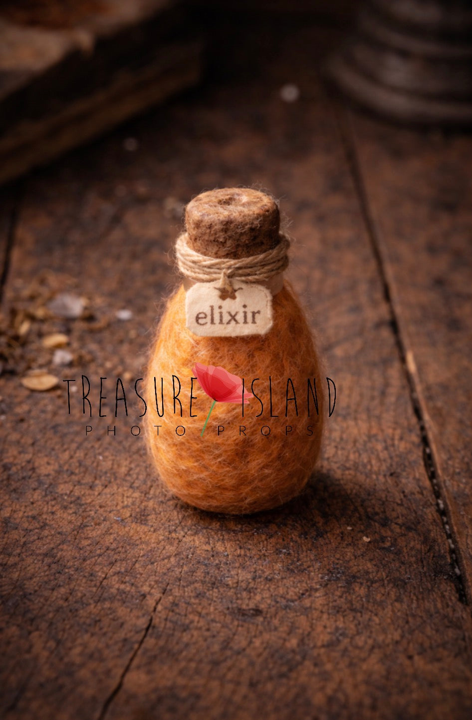 Wizard Elixir – Felted Potion Prop | Handmade Wizard Photography Accessory