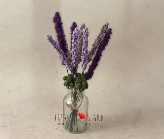 Bouquet of crochet lavender