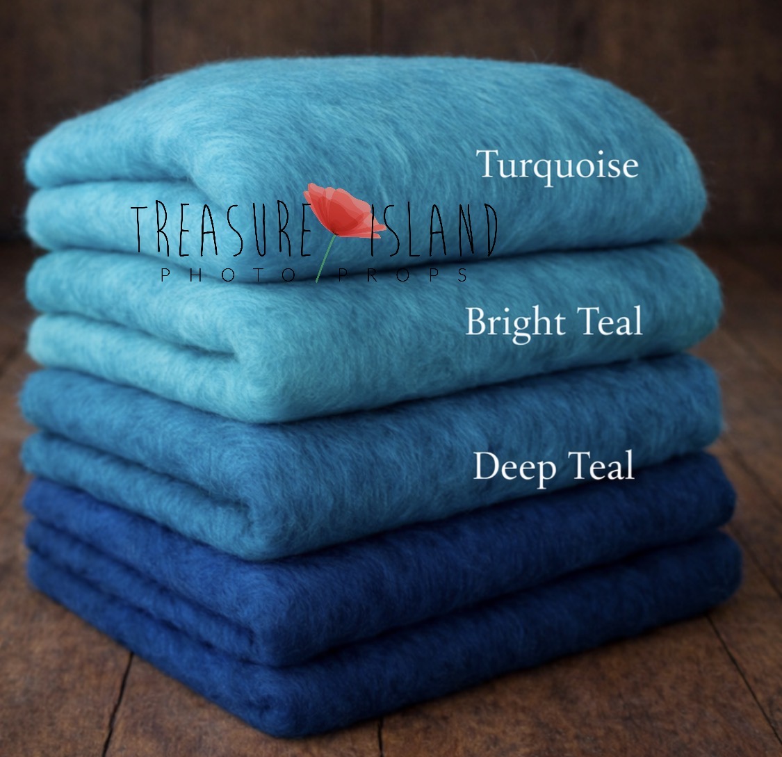 Classic Blankets – Handmade Felted Baby Blankets - Photo Props - 69 colours