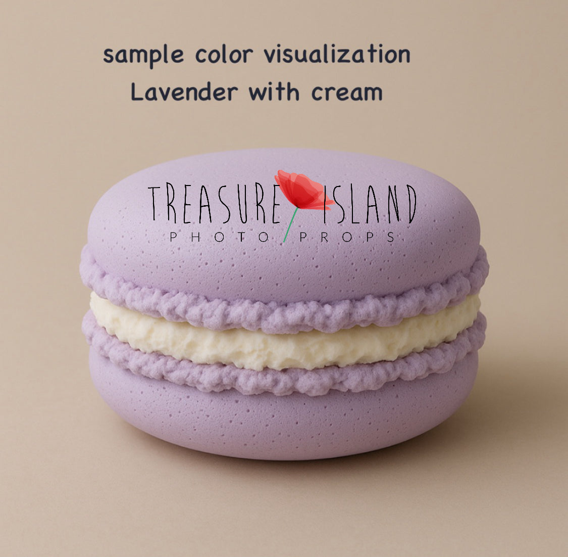 Handmade lavender giant macaron photography prop