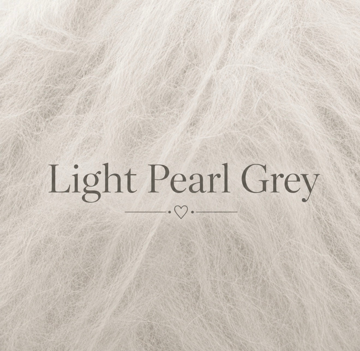 Light Pearl Grey fluffy knit yarn colour option for romper and Imp Hat photography set