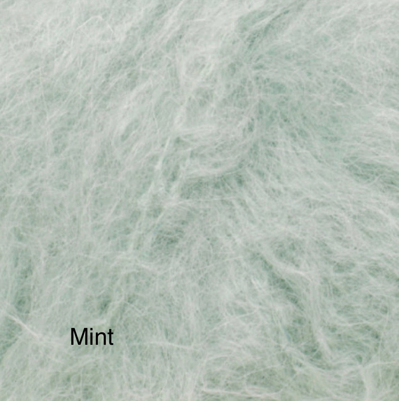 Mint fluffy yarn colour option for knitted photography romper