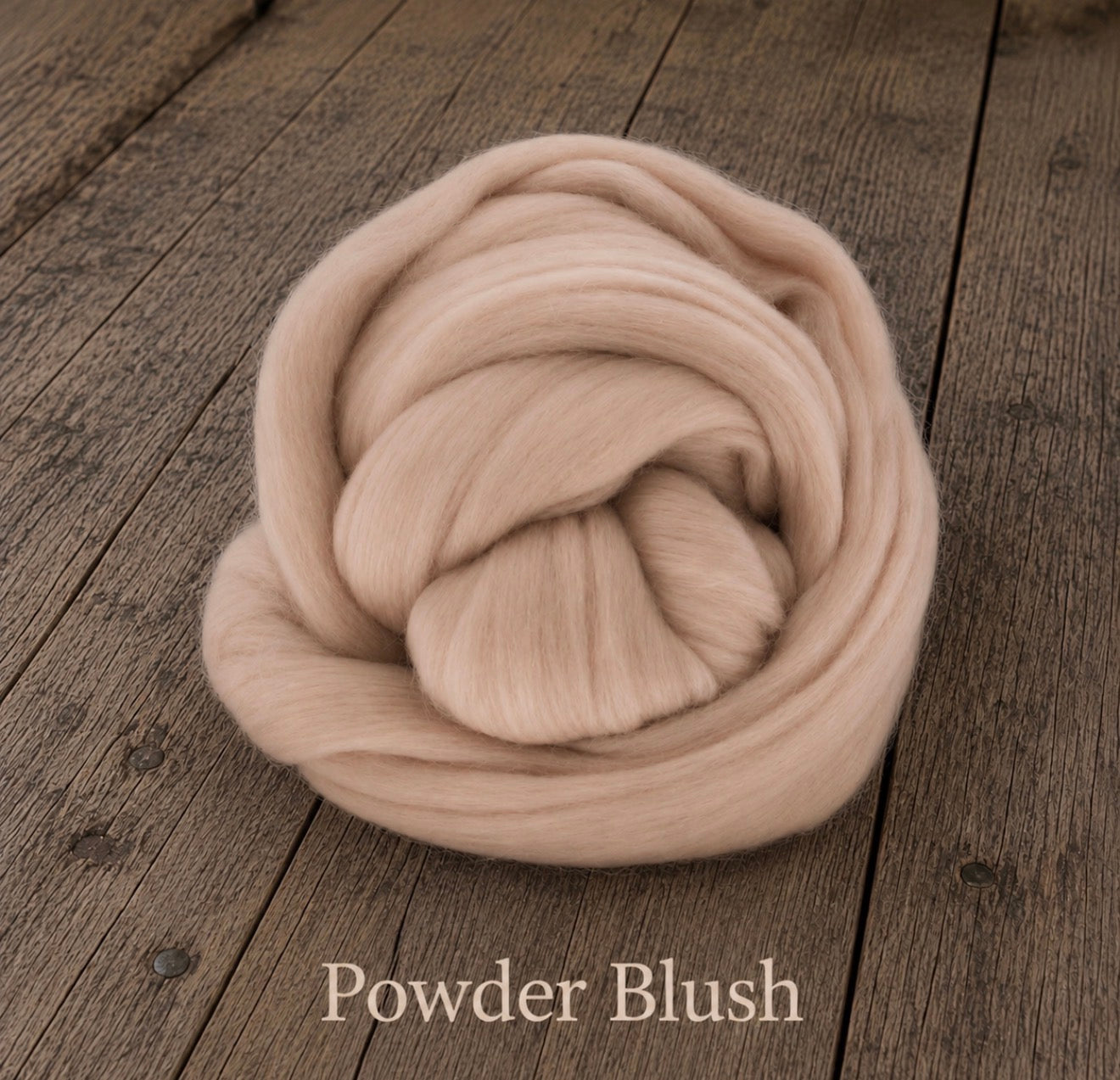 Powder blush felted wool wrap color sample for newborn photography