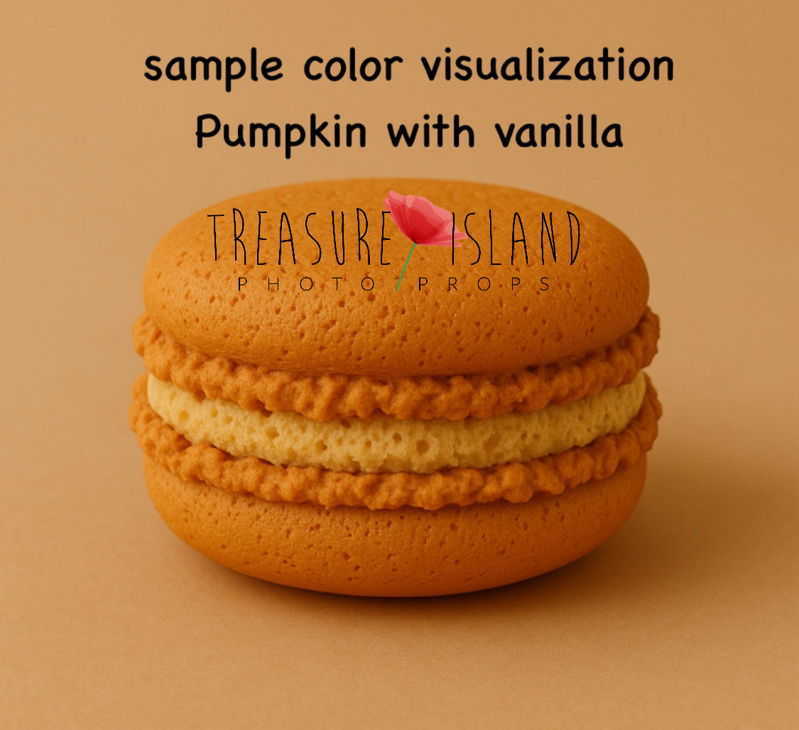 Giant pumpkin styrofoam macaron prop for Cake Smash photography