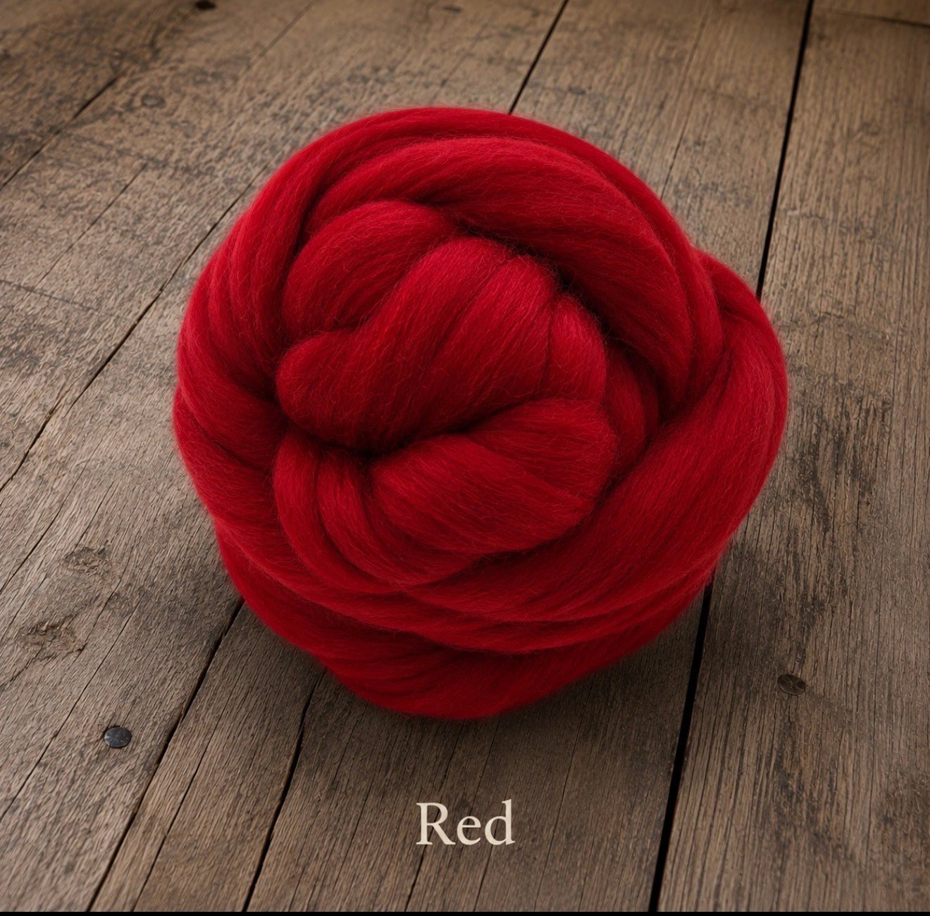 Red felted wool wrap color sample for newborn photography