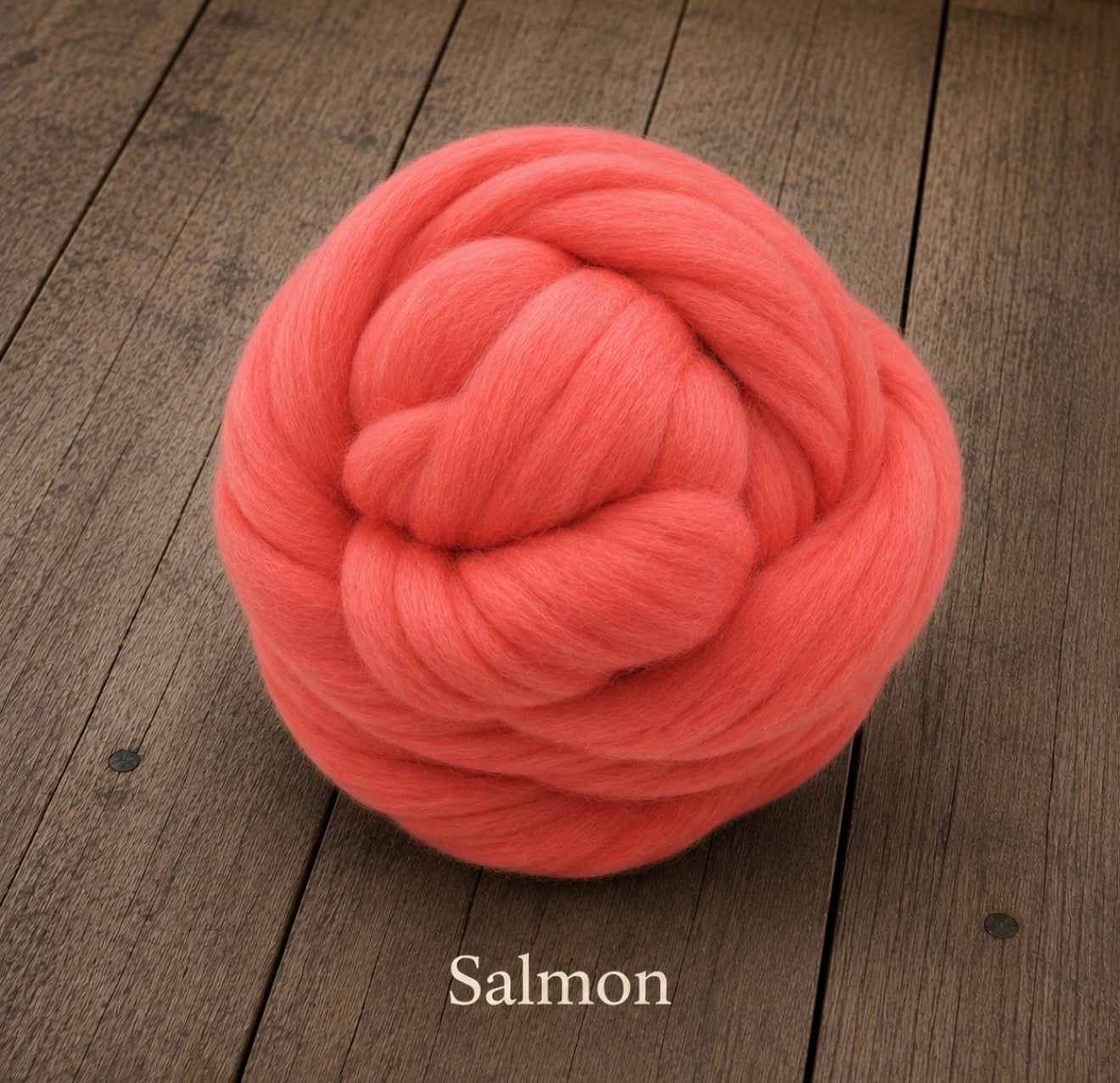 Salmon felted wool wrap color sample for newborn photography
