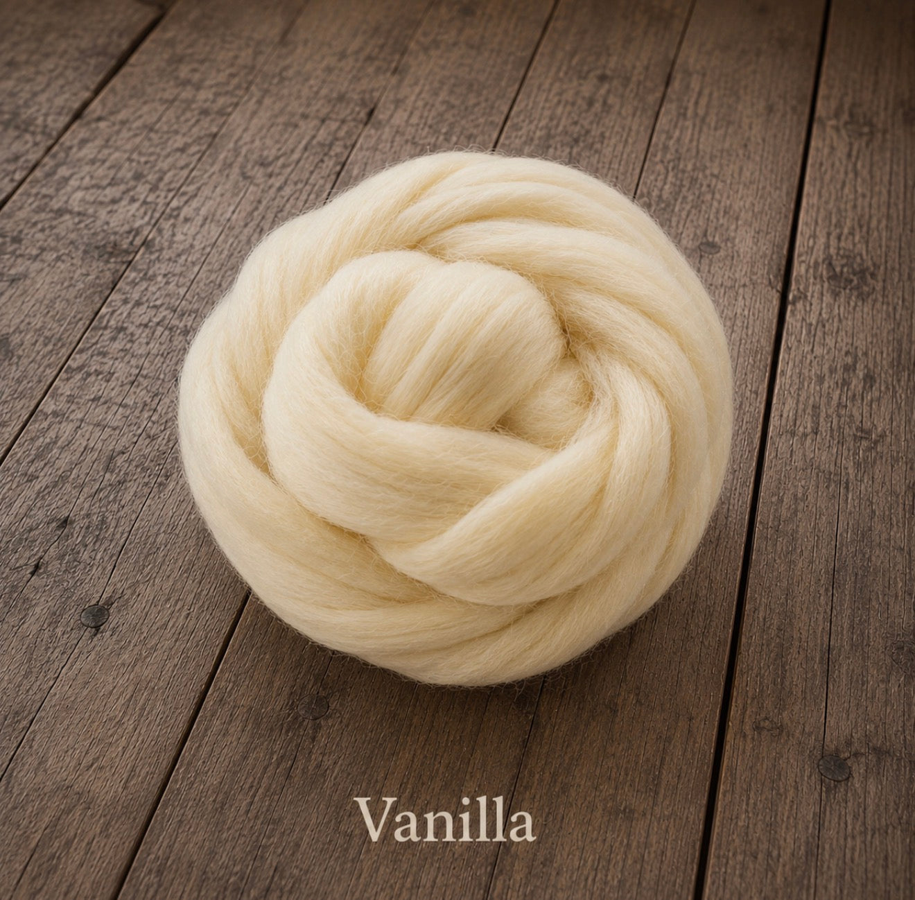 Vanilla felted wool wrap color sample for newborn photography