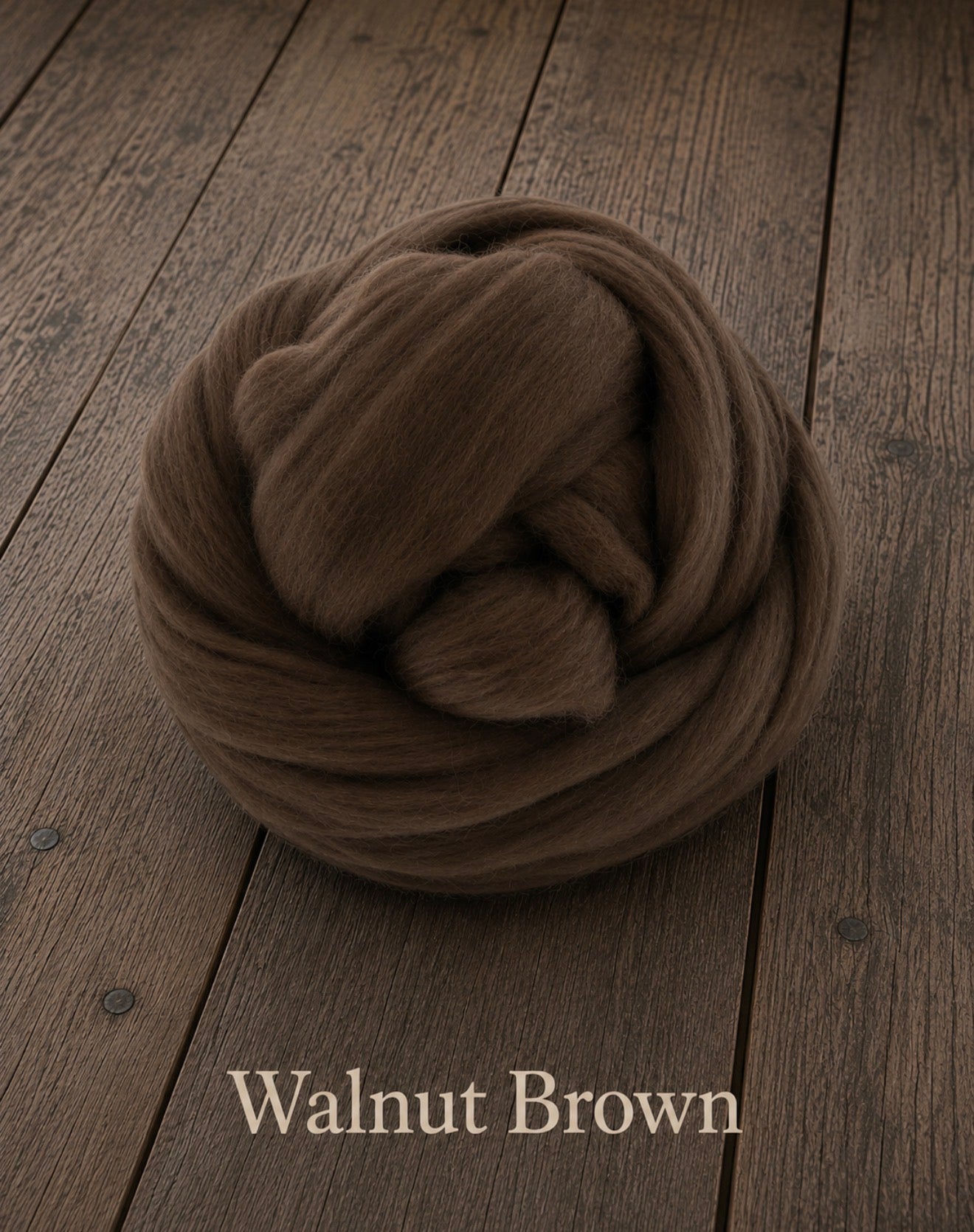 Walnut Brown felted wool wrap color sample for newborn photography