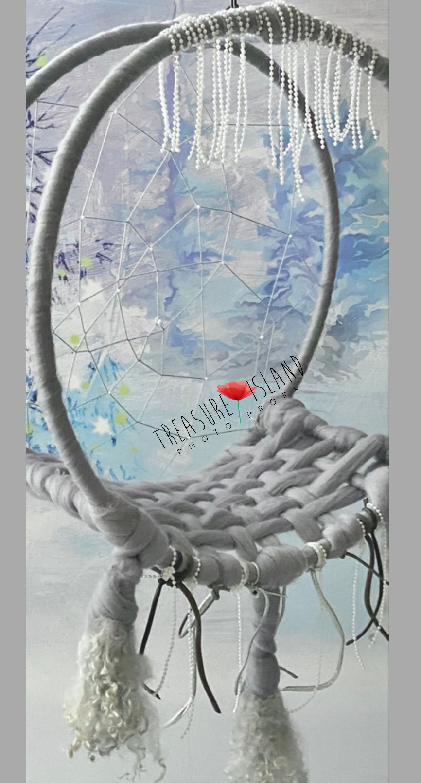 DREAM CATCHER WINTER " by HANNE "in grey with PEARLS