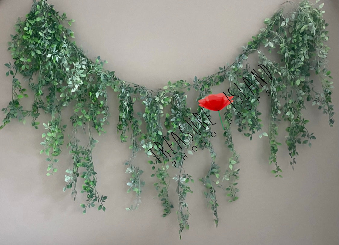 LEAVES GARLAND ✨BOHO Garland ✨ OVERHANG BOHO ✨green 150 or 200 cm model 3