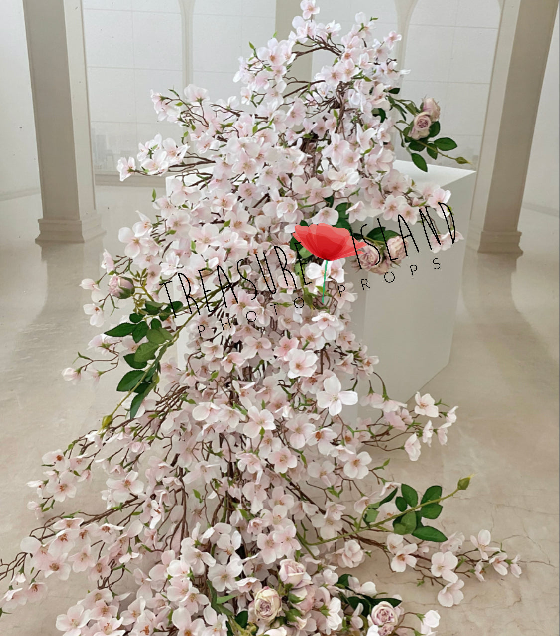 ✨ SPRING branch in pink ✨flower garland