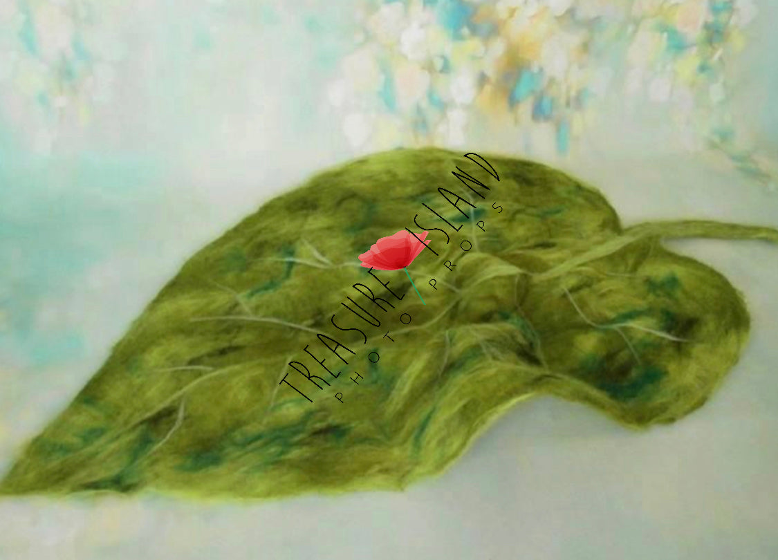 Felted Green LEAF