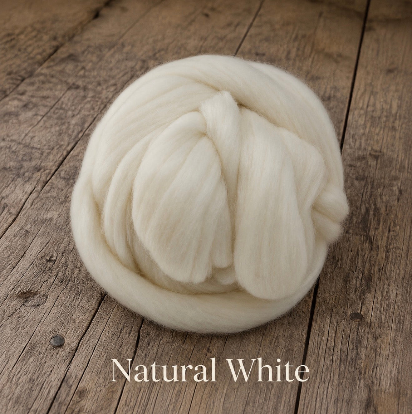 White felted wool wrap color sample for newborn photography