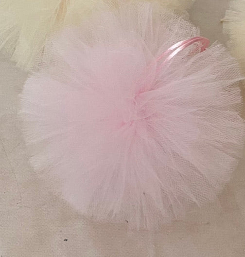 Blush Pink tulle pom pom handmade photography styling prop