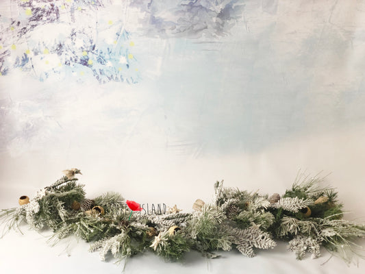Luxury Snowy Christmas Garland – 80 cm or 120 cm Photography Prop