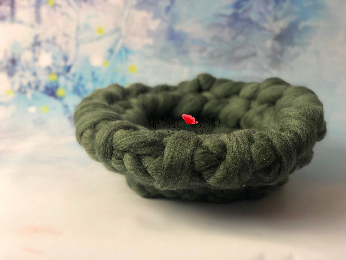 WOOLEN POSSING NEST - ROVING PLAITED NEST _ 78 colours to choose from