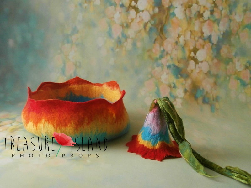 FELTED RAINBOW BOWL SET