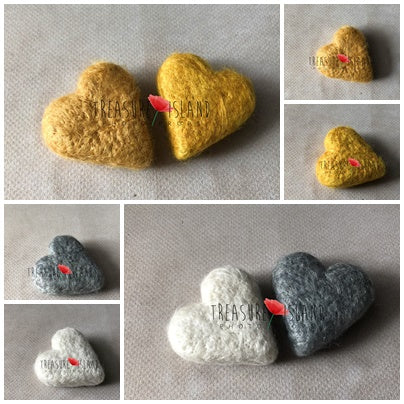 RTS GLITTER FELTED HEARTS - Xmas props Christmas props