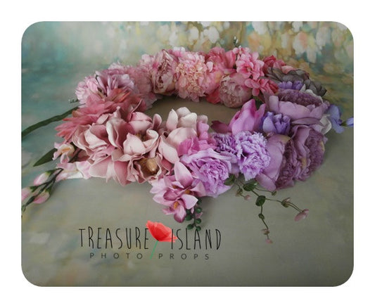PINK/LILAC FLORAL WREATH
