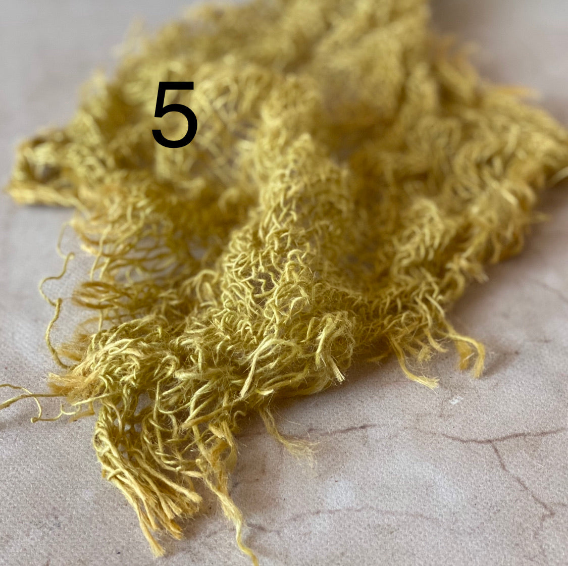 Hand-dyed textured jute photography layer in color option 05