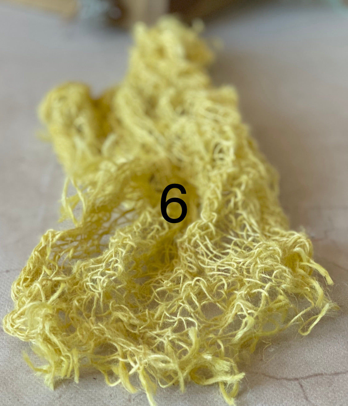 Hand-dyed textured jute photography layer in color option 06