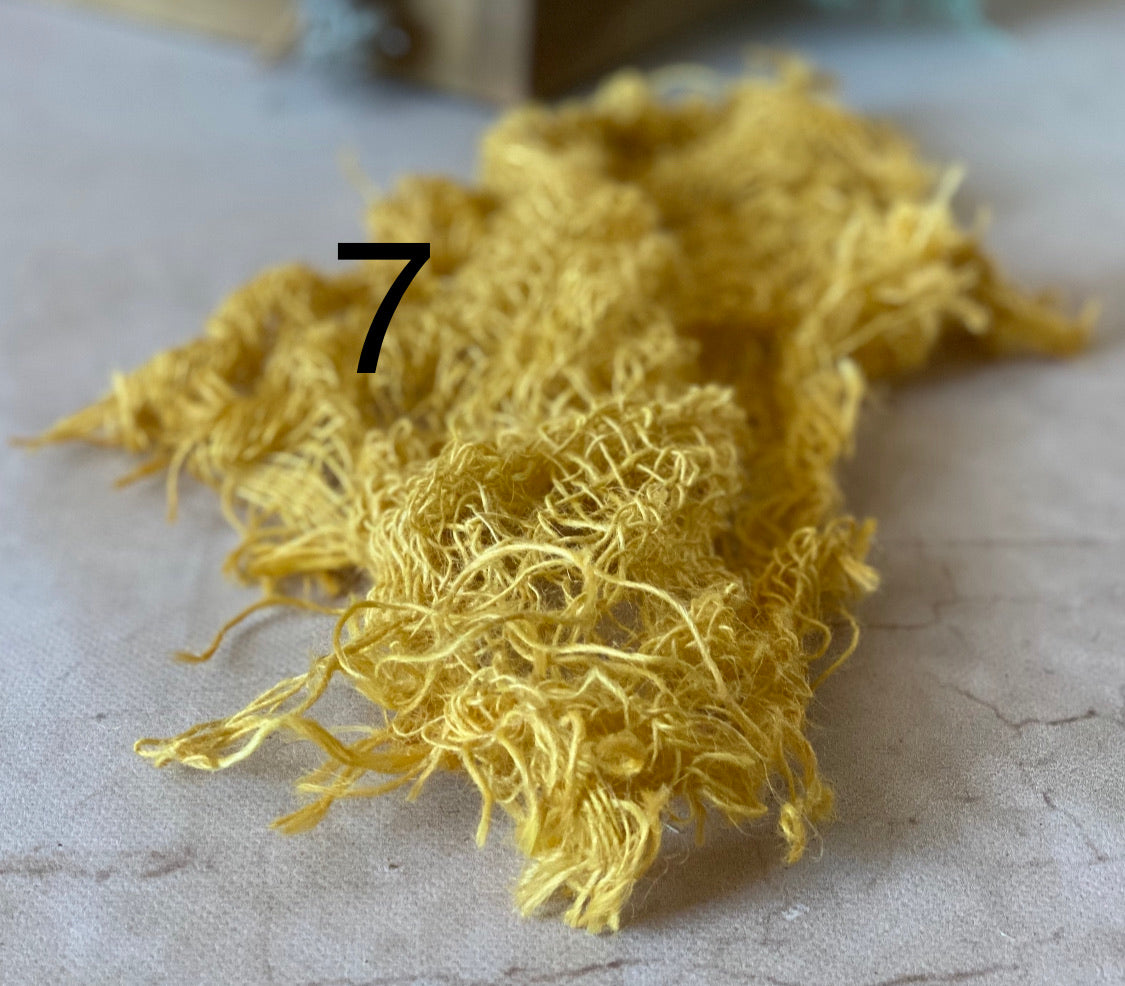 Hand-dyed textured jute photography layer in color option 07