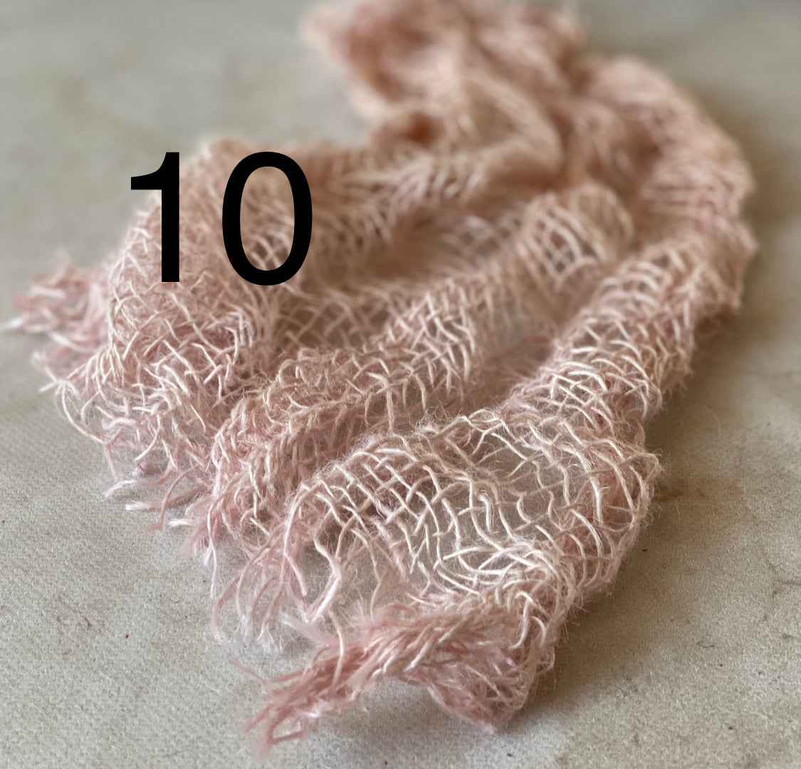 Hand-dyed textured jute photography layer in color option 10
