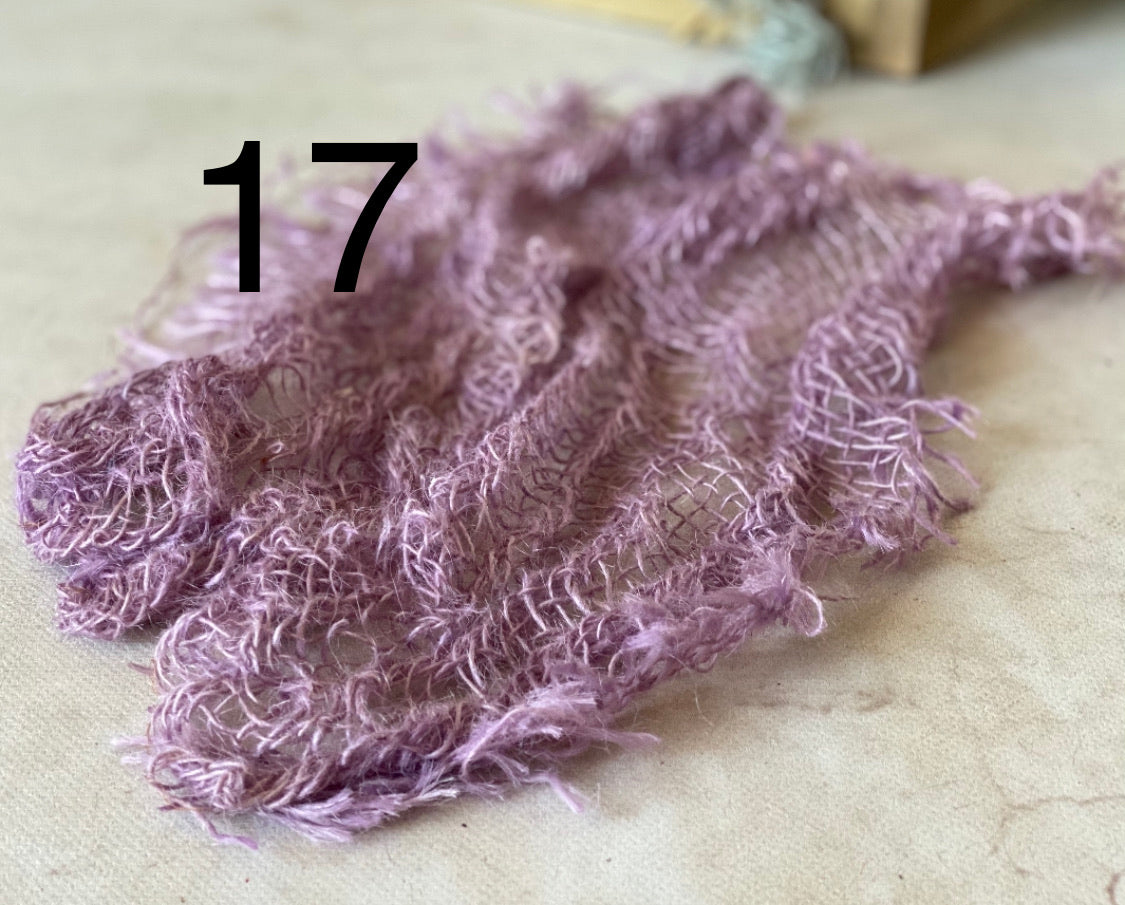 Hand-dyed textured jute photography layer in color option 17