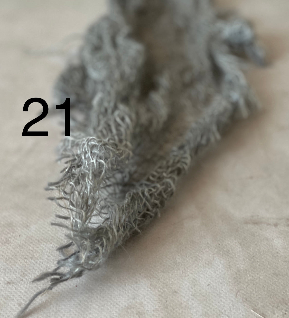 Hand-dyed textured jute photography layer in color option 21