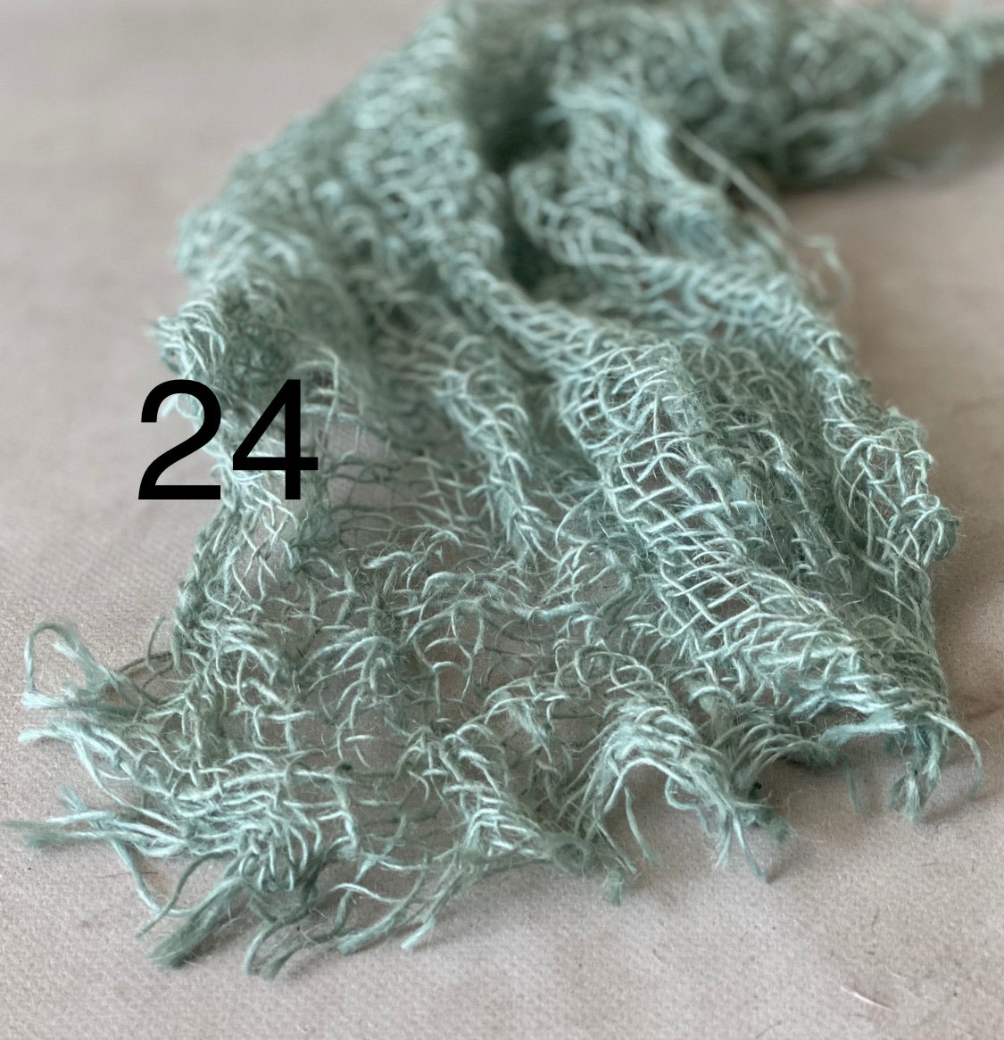 Hand-dyed textured jute photography layer in color option 24