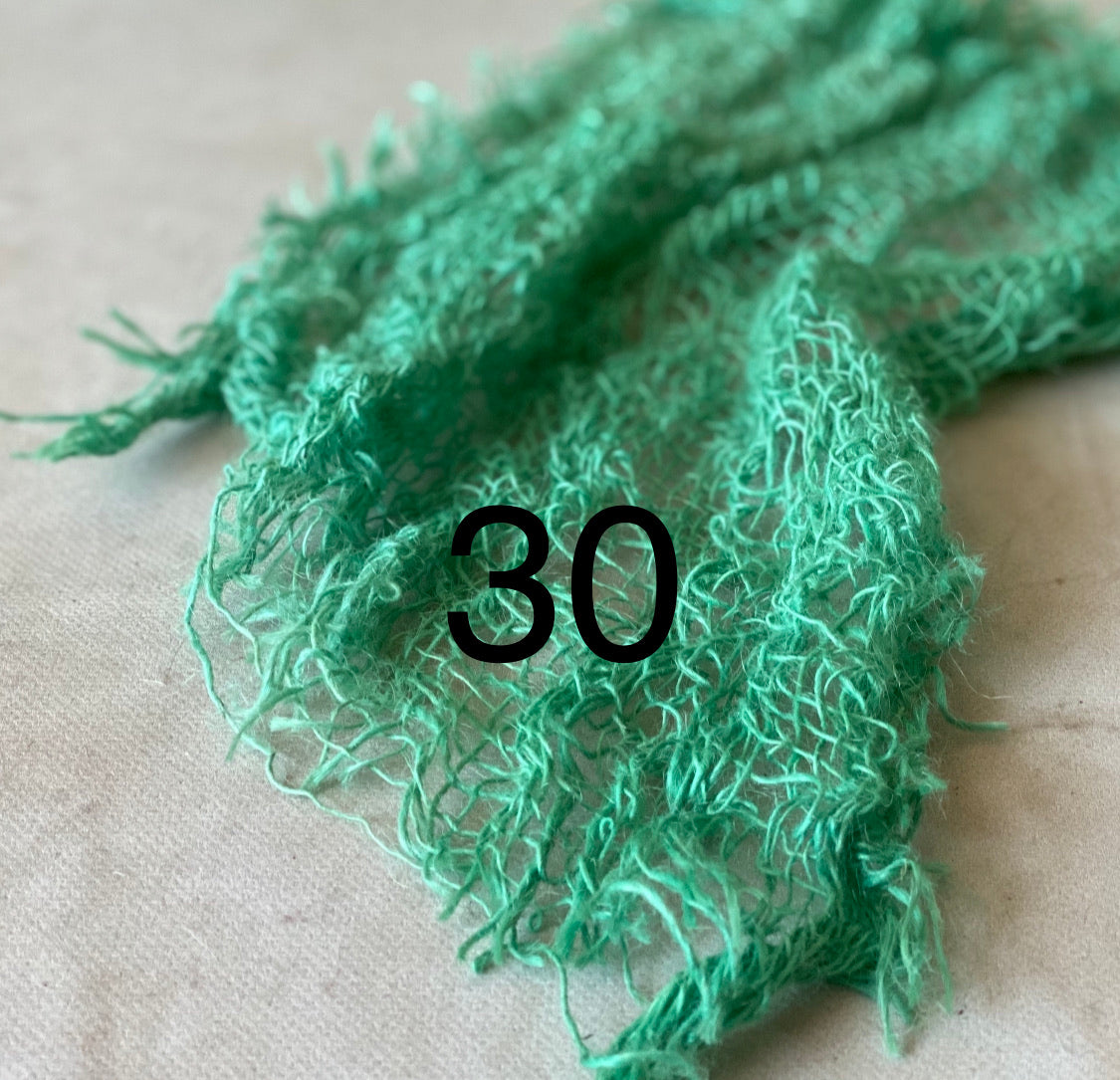 Hand-dyed textured jute photography layer in color option 30