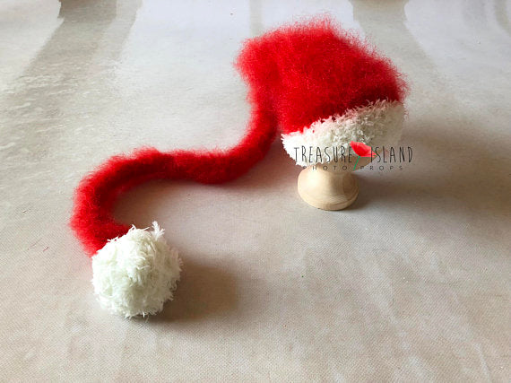 SANTA HAT with pom pom  hight quality mohair EXTRA FLUFF