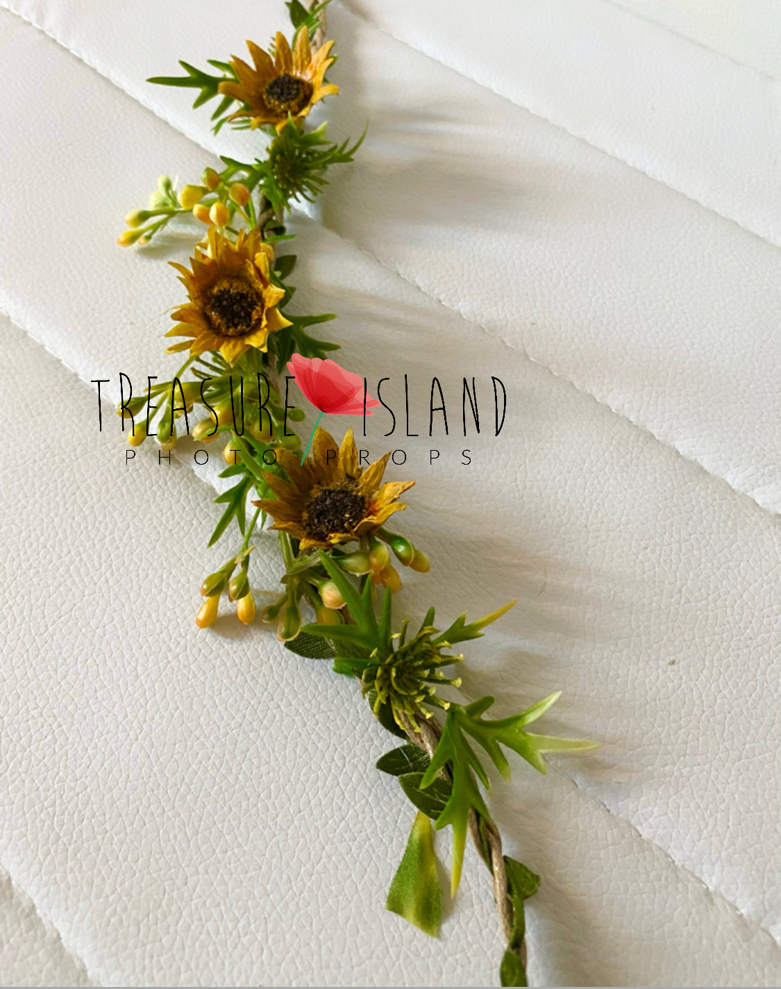 Flower SUNFLOWER halo / headband /tieback