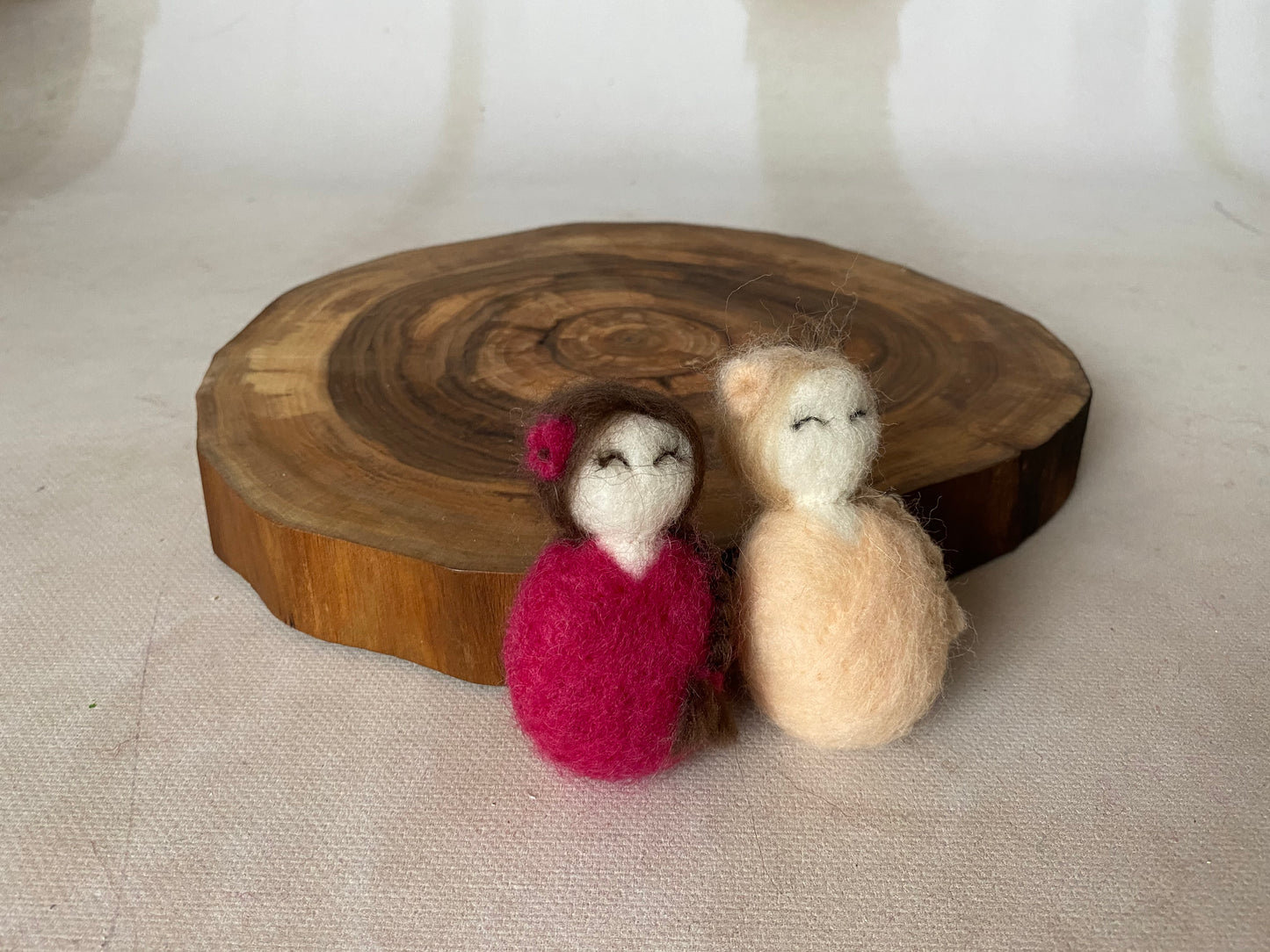 PRETTY woolen dolls NEEDLE dolls