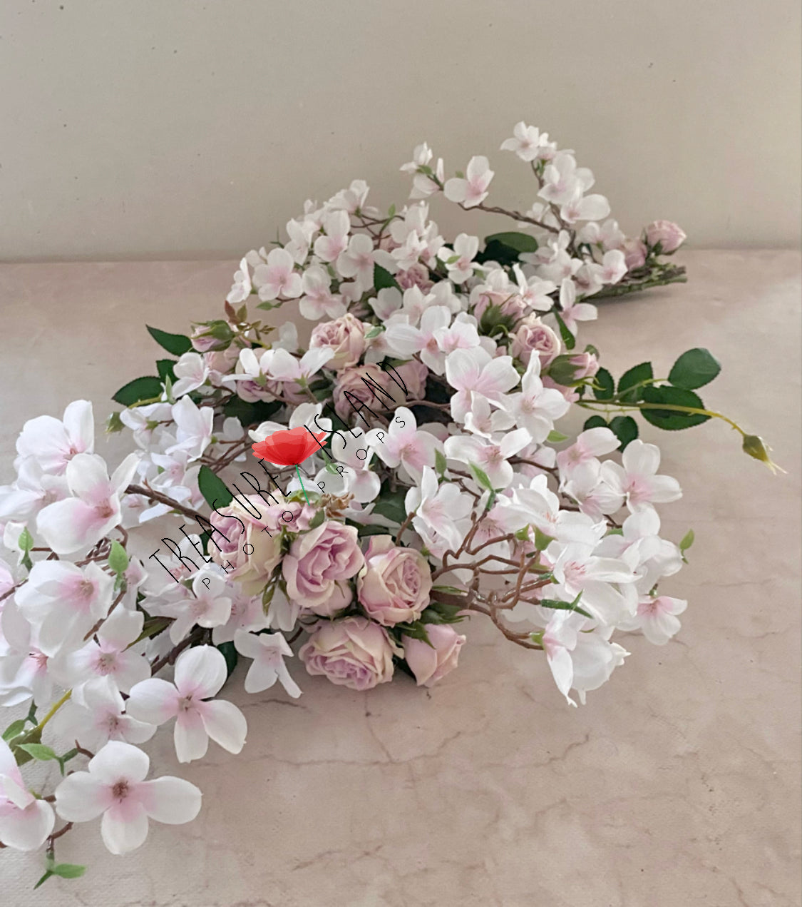 ✨ SPRING branch in pink ✨flower garland