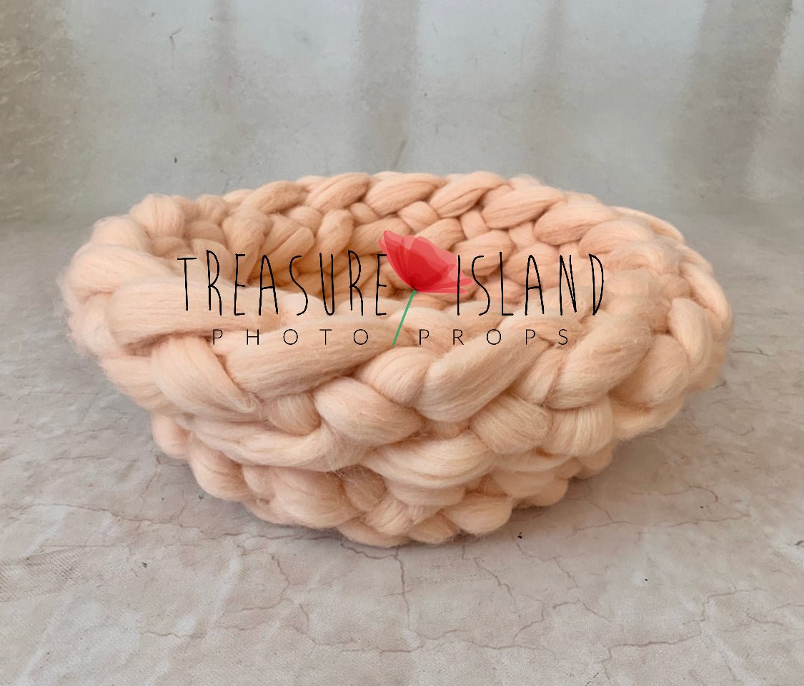 WOOLEN POSSING NEST - ROVING PLAITED NEST _ 78 colours to choose from