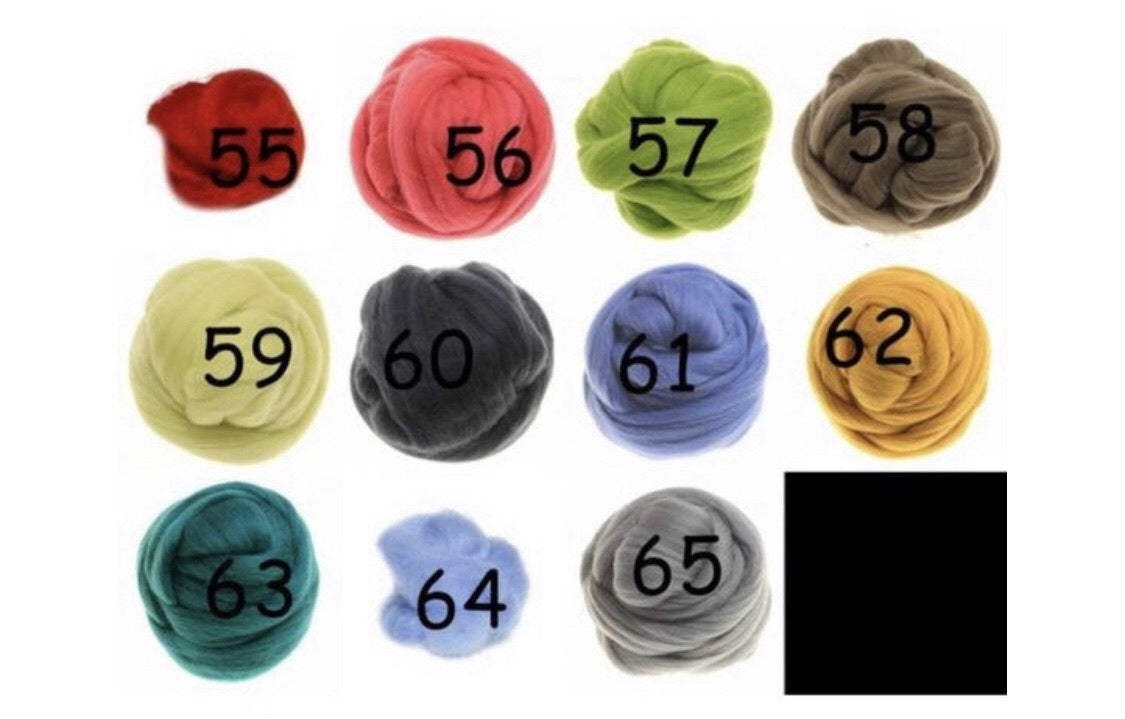 IRREGULAR FELTED MERINO BLANKET EXTRA THIN - BEST OF - 50x50 cm - 74 colours to choose from