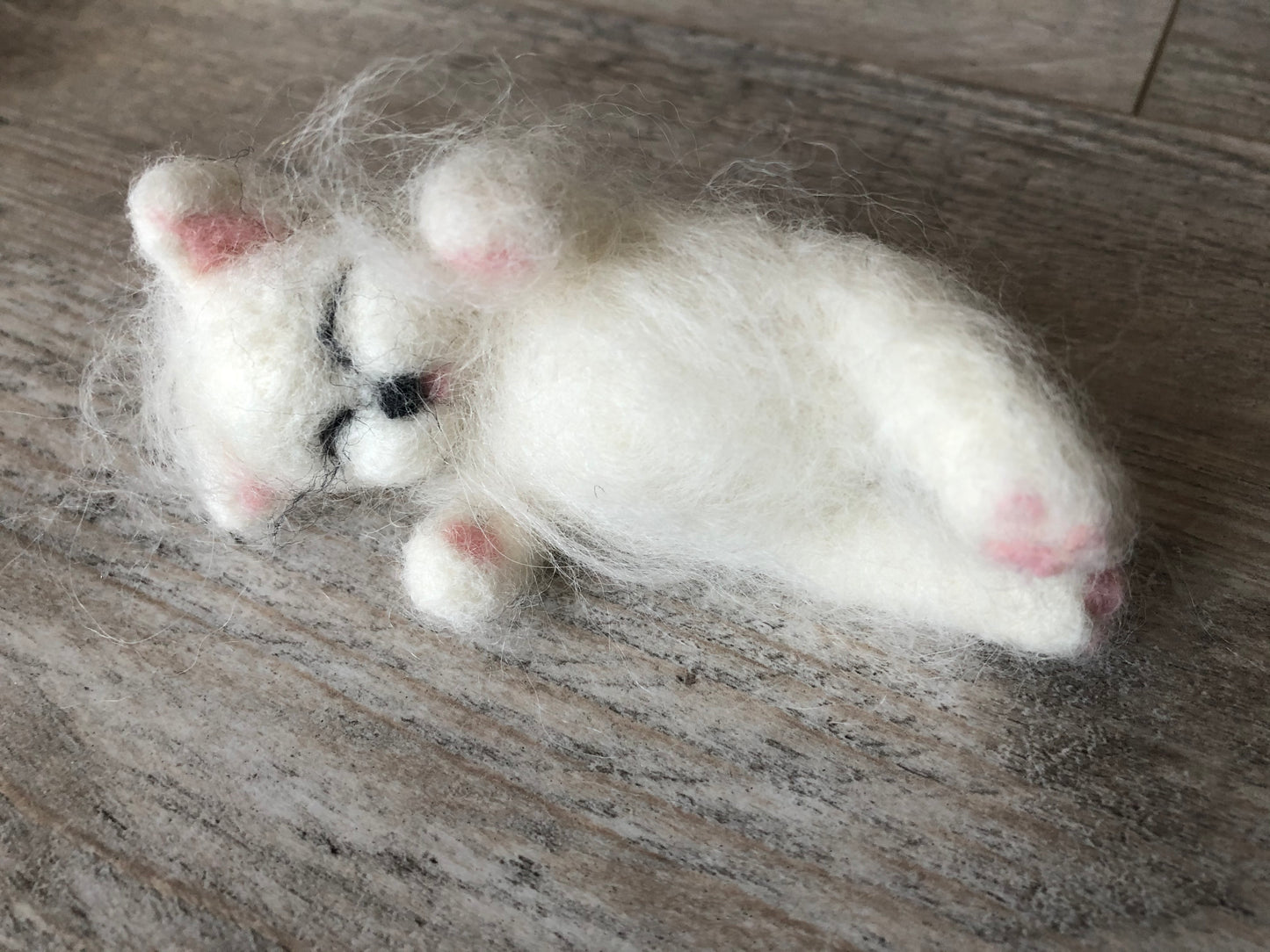 Felted CAT model 1 felt animals felt animal NEEDLE animal NEEDLE animals