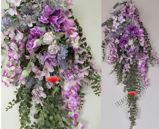 FLOWER GARLAND ✨ lavender lilac pink ✨lavender session